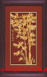 節節高金箔立體畫