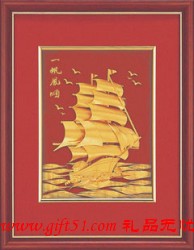 立體金箔一帆風順