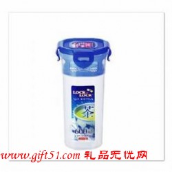 樂扣塑料茶杯水杯藍色600ML