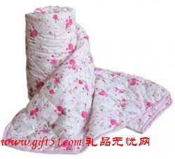 紅色碎花空調被/夏季空調被子