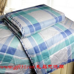 全棉格子夏涼被150*200