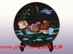 商務禮品 活性碳雕 百年好合