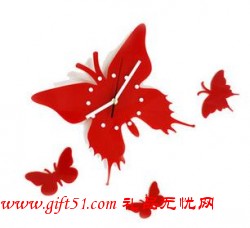 時尚蝴蝶掛鐘 創(chuàng)意藝術(shù)掛鐘