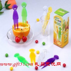 開心男孩水果叉