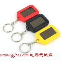 迷你太陽能鑰匙扣手電筒定做