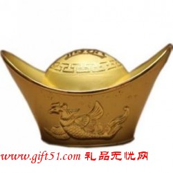 龍年招財進寶金元寶金條定制