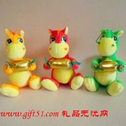 創意抱糖塊小恐龍公仔,毛絨玩具定制