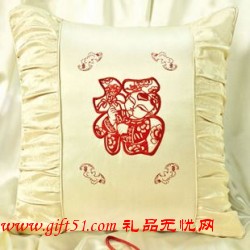 中國風(fēng)迎福,平安抱枕定制