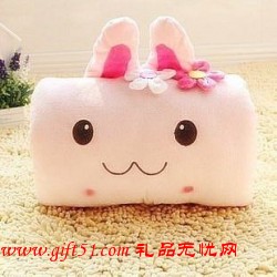 米菲兔暖手枕,可愛(ài)米兔抱枕定制