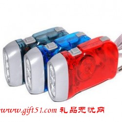 環保節能LED燈,自發電手搖手電筒禮品,禮品電筒定制