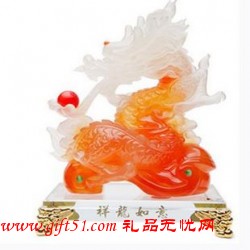 廣州獨特新穎祥龍如意擺件定制