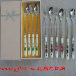 可愛韓國餐具筷叉勺套裝定制