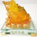 水琉璃金蟾招財(cái)擺件定制