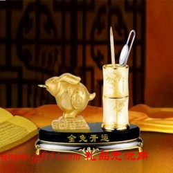 金兔開運辦公擺件定制