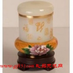 百福雙臨茶葉罐定制