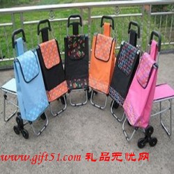 普通架帶凳三輪購物車定制,購物車定做