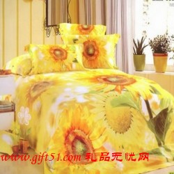 太陽花貴族珍品床上四件套定制