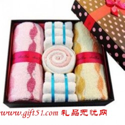 創意禮品毛巾禮盒 五一活動獎品