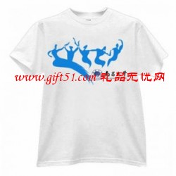 圓領短袖T恤定做 廣告禮品