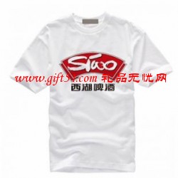 白色純棉短袖T恤/廣告T恤