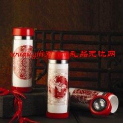 中國(guó)元素紅色剪紙杯|剪紙保溫杯