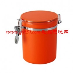 干果密封盒,桔黃磨沙質感密封盒定制