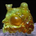 坐擁百財琉璃擺件定制