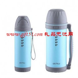 光景蔚藍(lán)保溫杯|不銹鋼內(nèi)膽無(wú)尾抽真空保溫杯定制