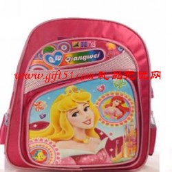 粉紅白雪公主書包定制,書包定做