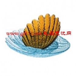 玲瓏剔透鳳尾琉璃碟/果盤