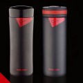 紅黑學士杯保溫杯,不銹鋼保溫杯定制