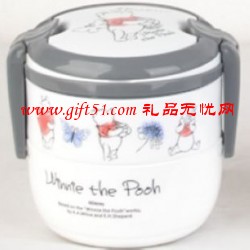 小熊家族單雙層飯盒定制,保溫飯盒定做