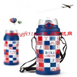 方格子旅行水壺定制 帶繩子運(yùn)動水壺定做