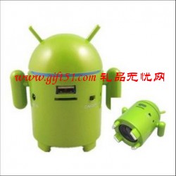 安卓機器人插卡音箱(帶FM收音機）