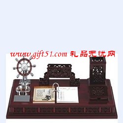 舵手紅木臺歷,商務紅木臺歷定制