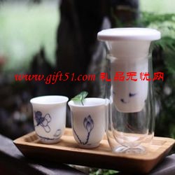 魚悅白瓷茶具套裝
