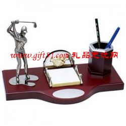 實木高爾夫球文具臺定制