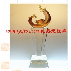 錦上添花琉璃水晶獎(jiǎng)杯