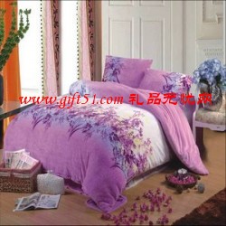 紫色風悄法萊絨被子