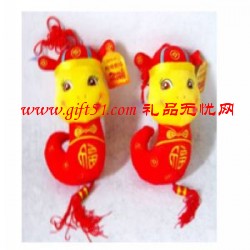 喜慶中國(guó)結(jié)蛇公仔,毛絨蛇公仔