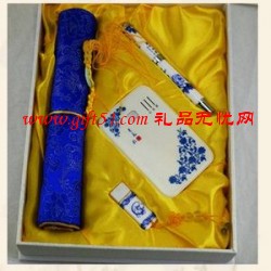 青花鼠標墊套裝定做