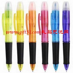 雙筆頭熒光筆,創意圓珠筆