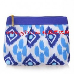 藍色帆布化妝包