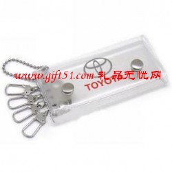廣告PVC透明鑰匙包