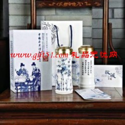 和記張生國(guó)粹青花竹節(jié)隨身杯