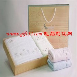 孚日清雅三套毛巾禮盒