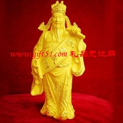 絨沙金財神到擺件