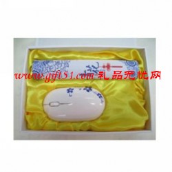 青花商務(wù)辦公套裝(無(wú)線鼠標(biāo)+鼠標(biāo)墊)