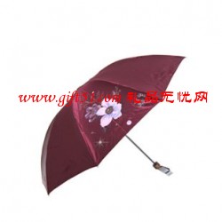 高密聚酯色丁三折鋼傘