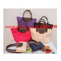 多色水餃形折疊購物袋廠家